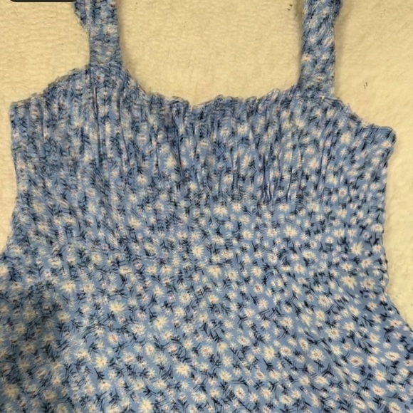 attard state Blue Floral Mini Dress size m - Picture 3 of 5